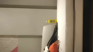 东航空姐酒店穿丝袜私拍 逼那么黑估计没少被领导搞